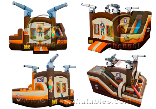 princess inflatable combo slide
